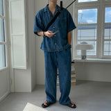 ASCLO Vel Linen Denim Shirt (2color)