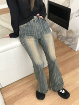 リーズブーツカットデニムパンツ