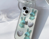 ハートOKラビットフォーンケース / Heart Ok Rabbit phone case