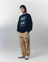 アニマルキングダムスウェットシャツ/ANIMAL KINGDOM SWEATSHIRT LIGHT GREY(CV2CFUM463A)