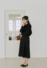 リネンベストシャツ / linen vest shirts black