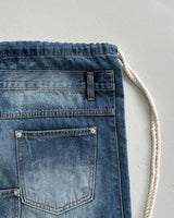 denim rope backpack