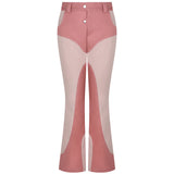 ボディスカルプチャーセミブーツカットパンツ / Body Sculpture Semi Bootcut Pants PINK