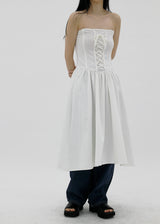 コルセットトップワンピース/Corset Top One Piece (2color)