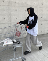ハートラグランオーバーフードTシャツ/No.9674 heart raglan over hood T (3color)