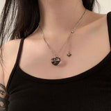 dark heart necklace