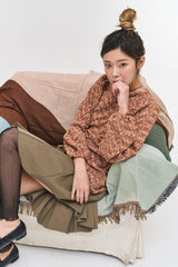 クーププリーツアンバランスドスカート / Coupe pleats unbalanced sk (2 colors)