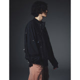 マルチファンショナルジッププルオーバージャケット / MULTI FUNTIONAL  ZIP PULLOVER JACKET_BK
