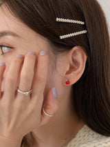 [925silver] ロニーアップルピアス / [925silver] Ronnie Apple Earrings