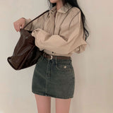 [Bellide made] Bubble Hidden Cropped Field Jacket