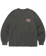 ピグメントセラーロゴLS Tシャツ チャコール(CV2ESUT552A)