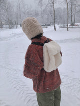 Furry mini back pack