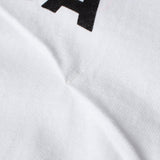 リンクルエフェクトロゴプリントロングスリーブTシャツ / (UNISEX) Wrinkle Effect Logo Print Long Sleeve T-shirt(White)