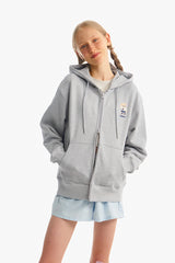 ウィティーバニーワッペンフーディージップアップ／WITTY BUNNY WAPPEN HOODIE ZIP UP [MELANGE GRAY]