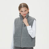 WARM PUFFER KNIT PADDING VEST_GRAY (6612844478582)