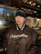Support Serires GunMen Beanie Black ビニー ニット帽