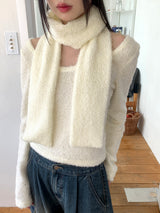 [Wool 20] Baffe Bubble Deep Unneck Knit Scarf Set