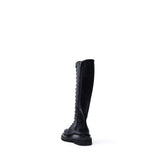 Lace-Up Walker Boots(Black)