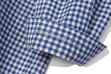ギンガムチェックシャツS101/Gingham Check shirt S101 Blue