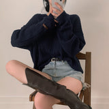 [Bellide made] Caramel Loose Fit Long Round Knitwear