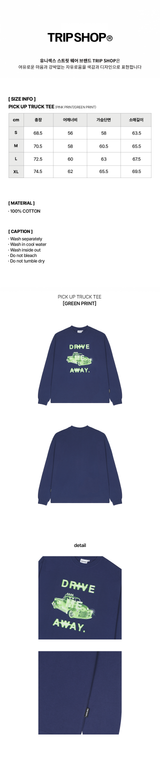 ピックアップトラックTシャツ (T21213S) - GREEN
