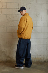 ロゴコットンスーパーワイドパンツ / BSR2223FWPT006 LOGO COTTON SUPER WIDE PANTS NAVY
