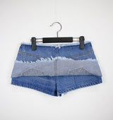 ローライズデッキーデニムスカート/Low-Rise Decky Denim Skirt
