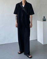 OW ツーボタン半袖ジャケット / OW Two Button Short-Sleeved Jacket (Set - Up / 3 colors)