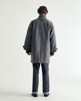UNISEX WOOL RAGLAN HIDDEN COAT M - TWILL GRAY (6636060672118)