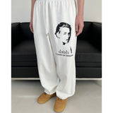 フェイスロゴロングワイドパンツ / FACE LOGO LONG WIDE PANTS 3COLOR