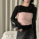 [Layered/Lovely🎀] Two Ribbon Tweed Sleeveless Tweed, Bustier - 3 colors