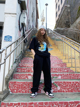 バギーコットンパンツ/MBSRCOPT132 MID90 BAGGY COTTON PANTS BLACK