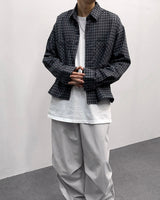 CRミリックチェッククロップドシャツジャケット / CR Milic Check Cropped Shirt Jacket (2 colors)