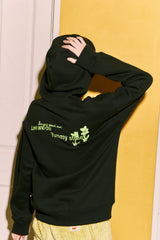 KIRSH X MISAKI KAWAI ARTWORK POINT HOODIE [BLACK]