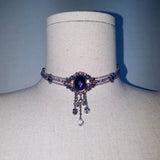 ラプンツェルチョーカー / Rapunzel violet choker