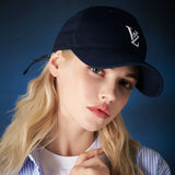 3D Monogram logo over fit ball cap NAVY