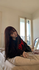 Brown Ribbon Title Knit