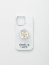 ホワイトロゴケース / WHITE DIMANCHE LOGO CASE