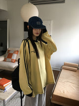 Royle track color combination overfit long sleeve t-shirt