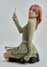 リンクルフリルスカート