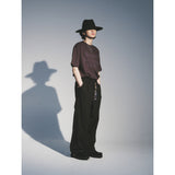 マティックスリラックスベルトパンツ / MATIX RELAXED BELTED PANTS_BK