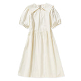 セーラーカラーロングドレス / SAILOR COLLAR LONG DRESS_WHITE