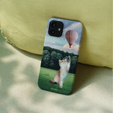 バルーン＆キャットiPhoneケース/Balloon & Cat (Matt)