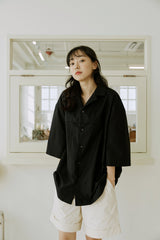 unisex folding shirts black
