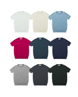 RO ウォッシャブルテンセルラグラン半袖ニット / RO washable tencel raglan short-sleeved knitwear (9 colors)