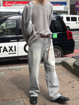 Hairy round knit t