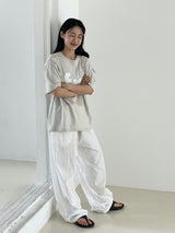 Natural Sleeky string pants