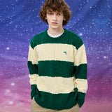 ドルフィンビッグストライプケーブルニット / Dolphin big stripe cable knit