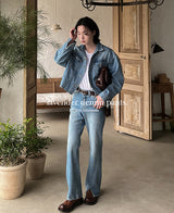 Lavender denim pants (2 color) (6694657327222)