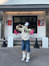 ビーイングエコフレンドリーハーフデニムパンツ